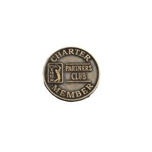PGA Tour Partners Club golf ball marker USA Charter Member collectible